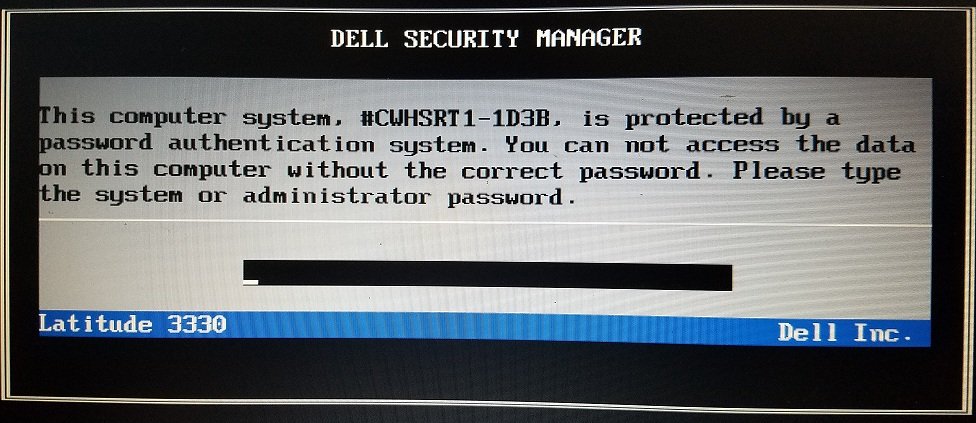 dell 1d3b bios password